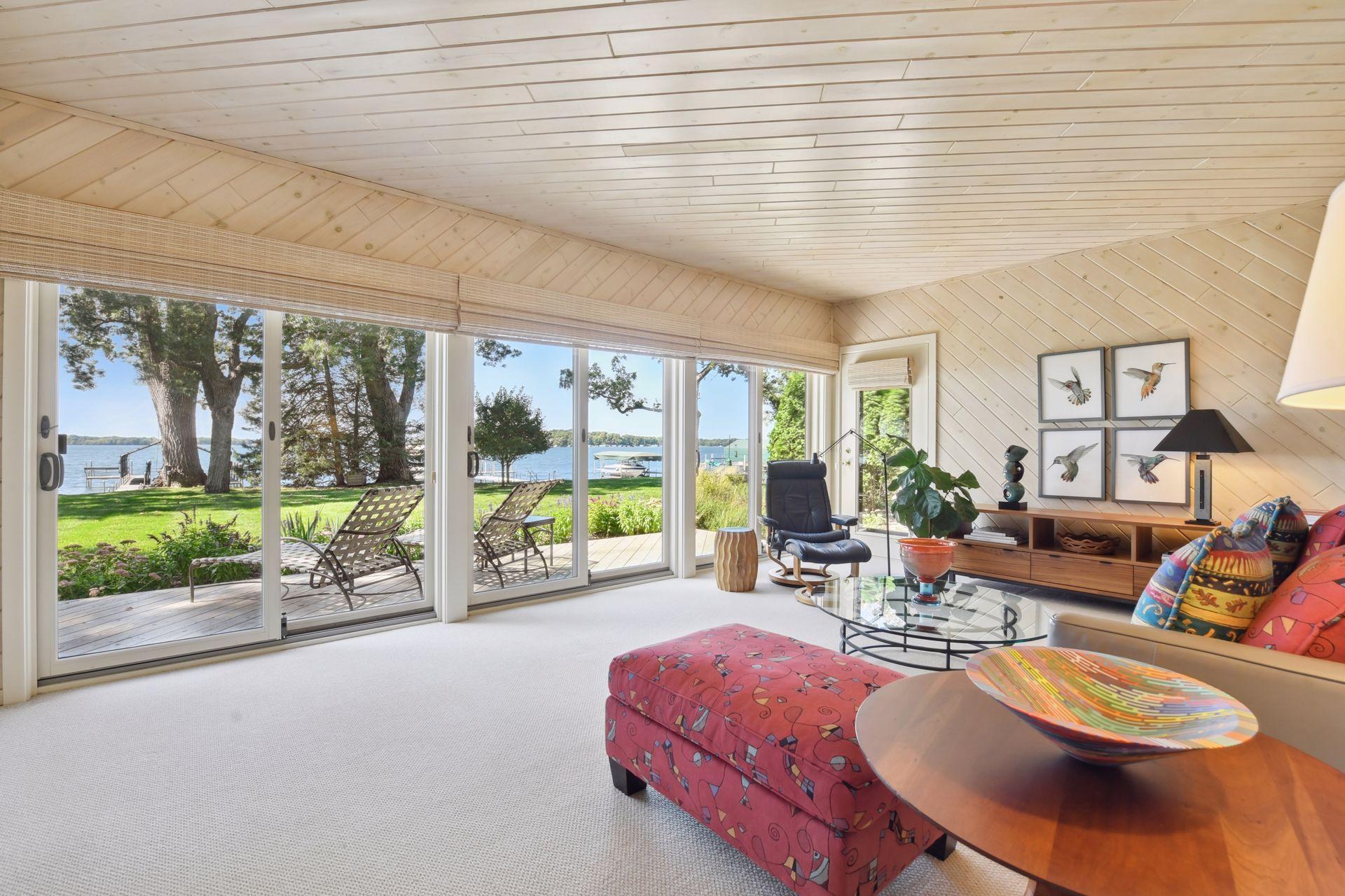 The view from the family room.