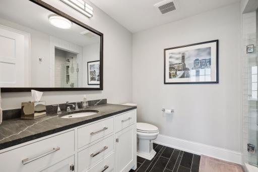 2nd Lower level 3/4 bathroom