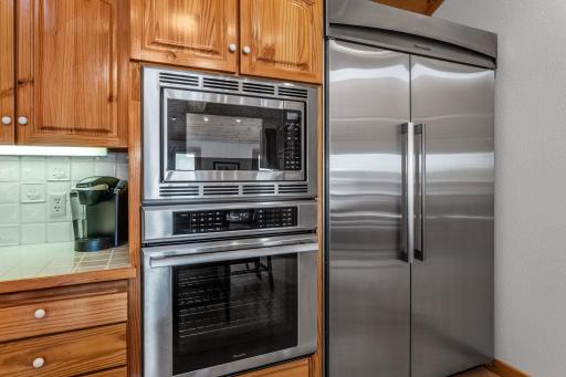Thermador Side-by-Side Refrigerator with a New Wall Oven