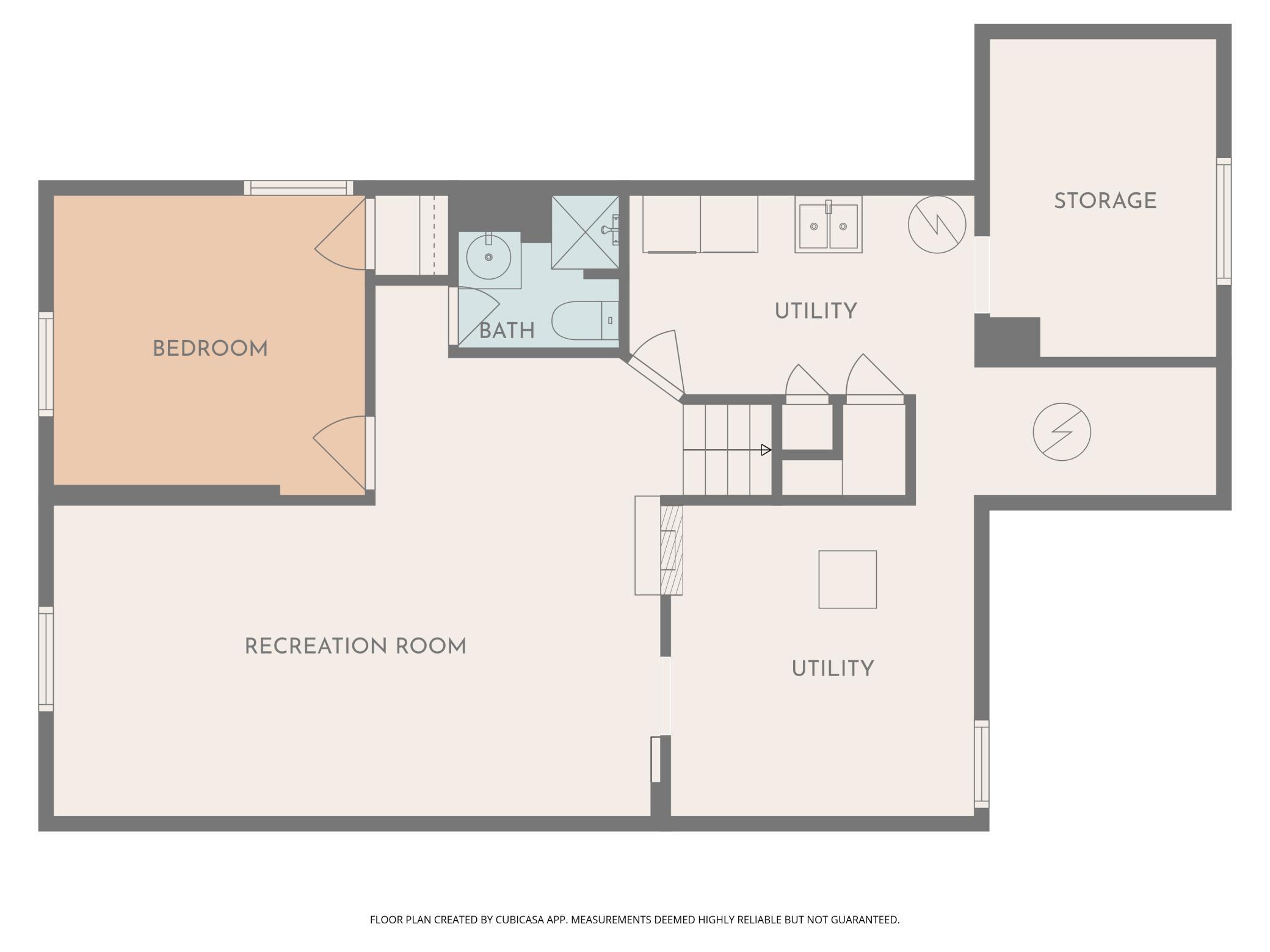 Lower-Level Basement Floor Plan