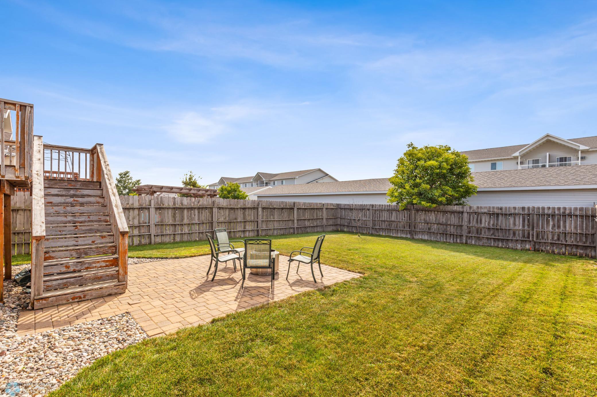 Private back yard