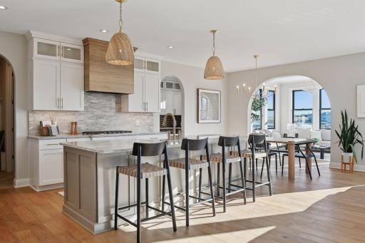 Gourmet kitchen including soft close cabinet doors and drawers, under cabinet lighting, cabinets to the ceiling and upscale LG appliances.