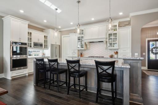 This kitchen is the heart of the home with a 10' center island