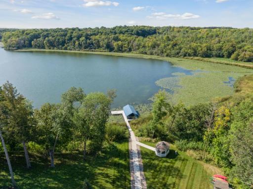 The Waterford Lane community shares an association pontoon boat and dock on Shutz lake.