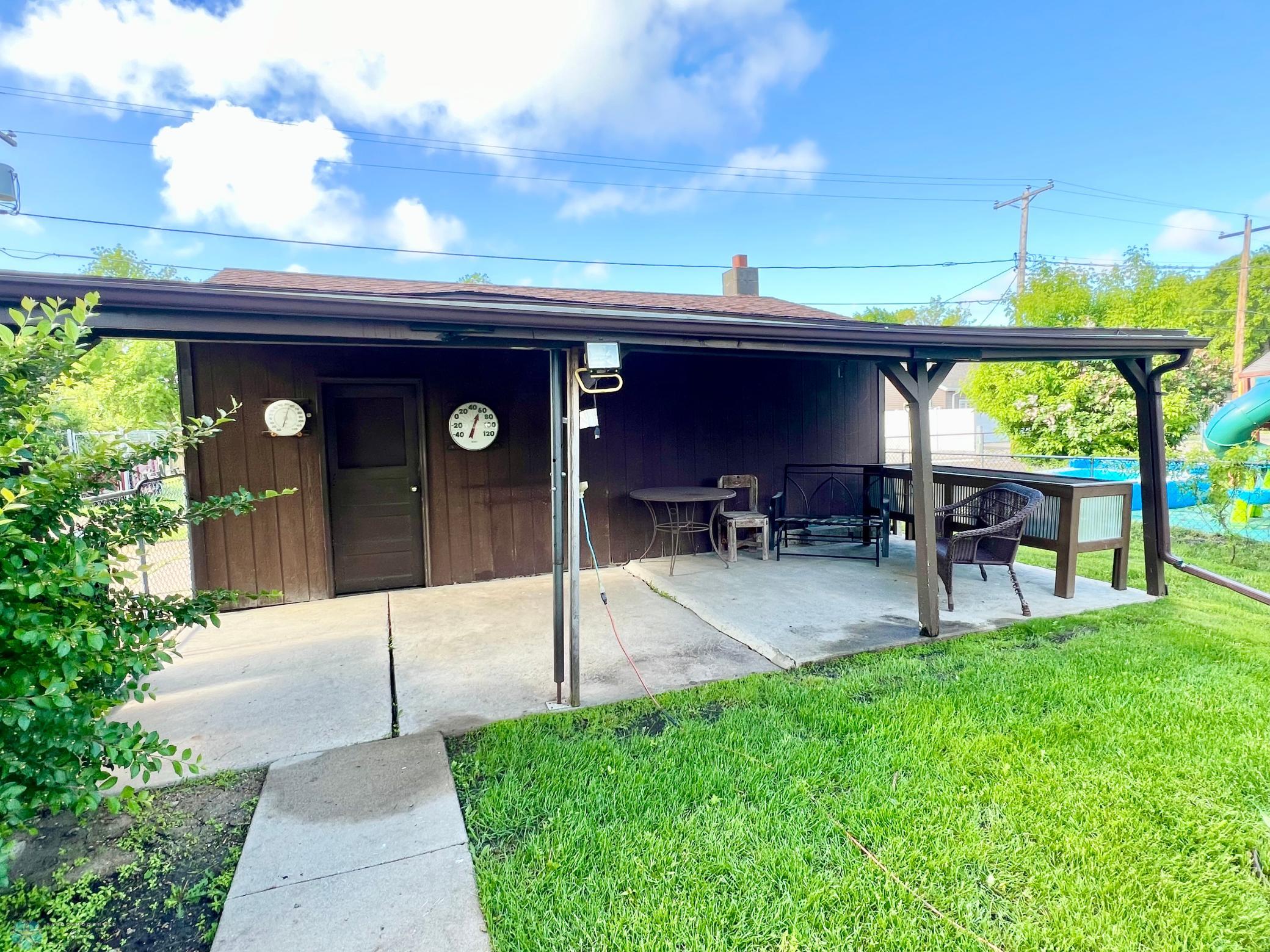 Covered patio
