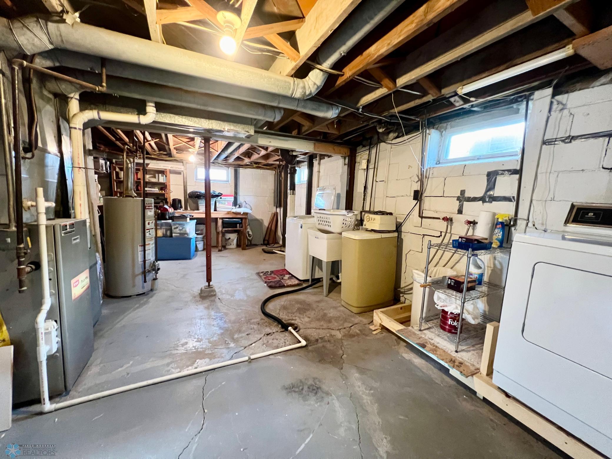 Basement storage/laundry