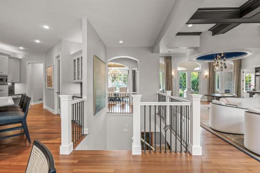 The built-in surround sound system throughout, seamlessly integrated with a Sonos system, envelops the property in rich, high-quality audio, making it perfect for entertainment and relaxation.