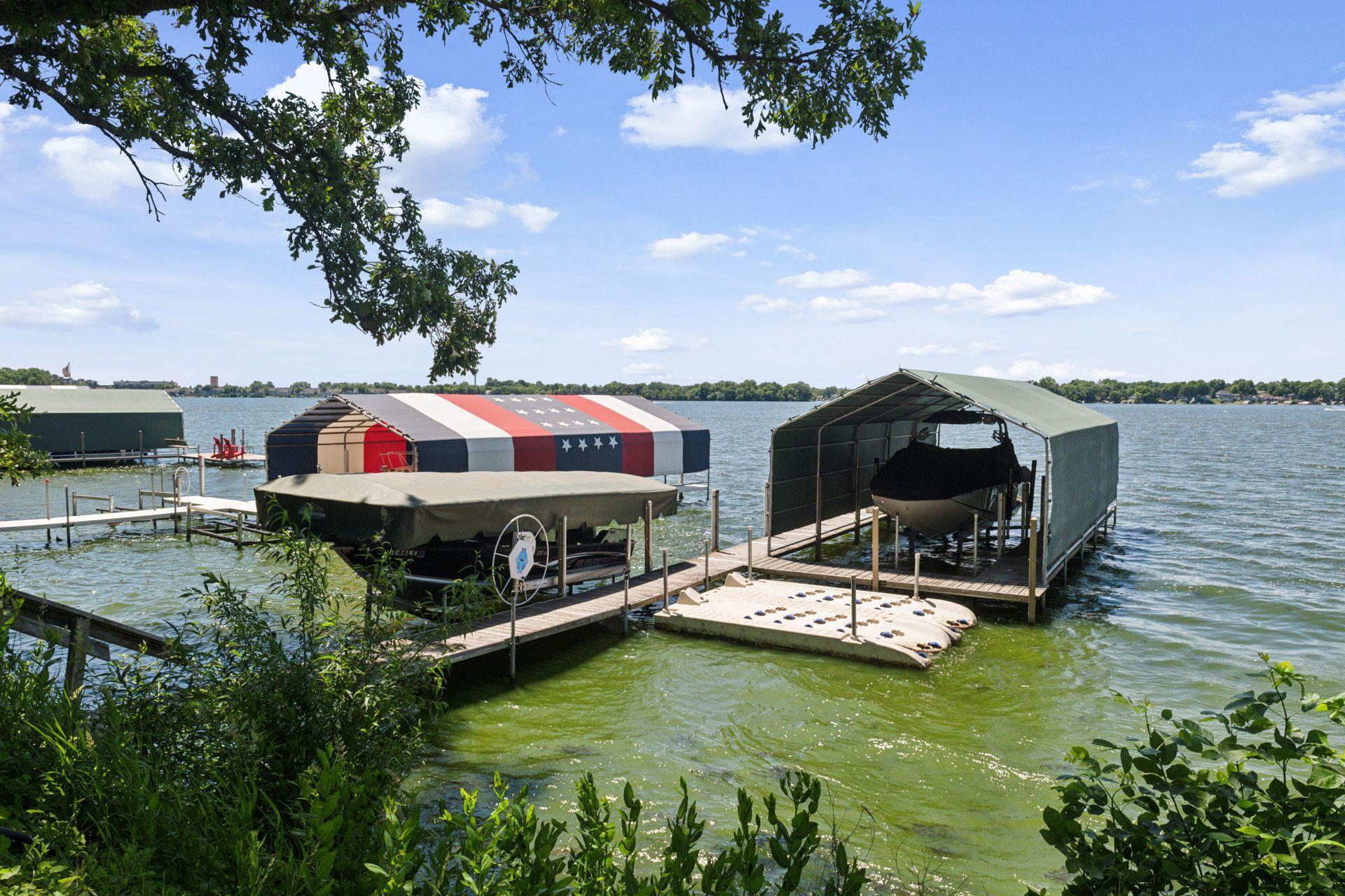 Your home port! The lift is to be excluded from the sale of the home and the dock/boat house are negotiable.