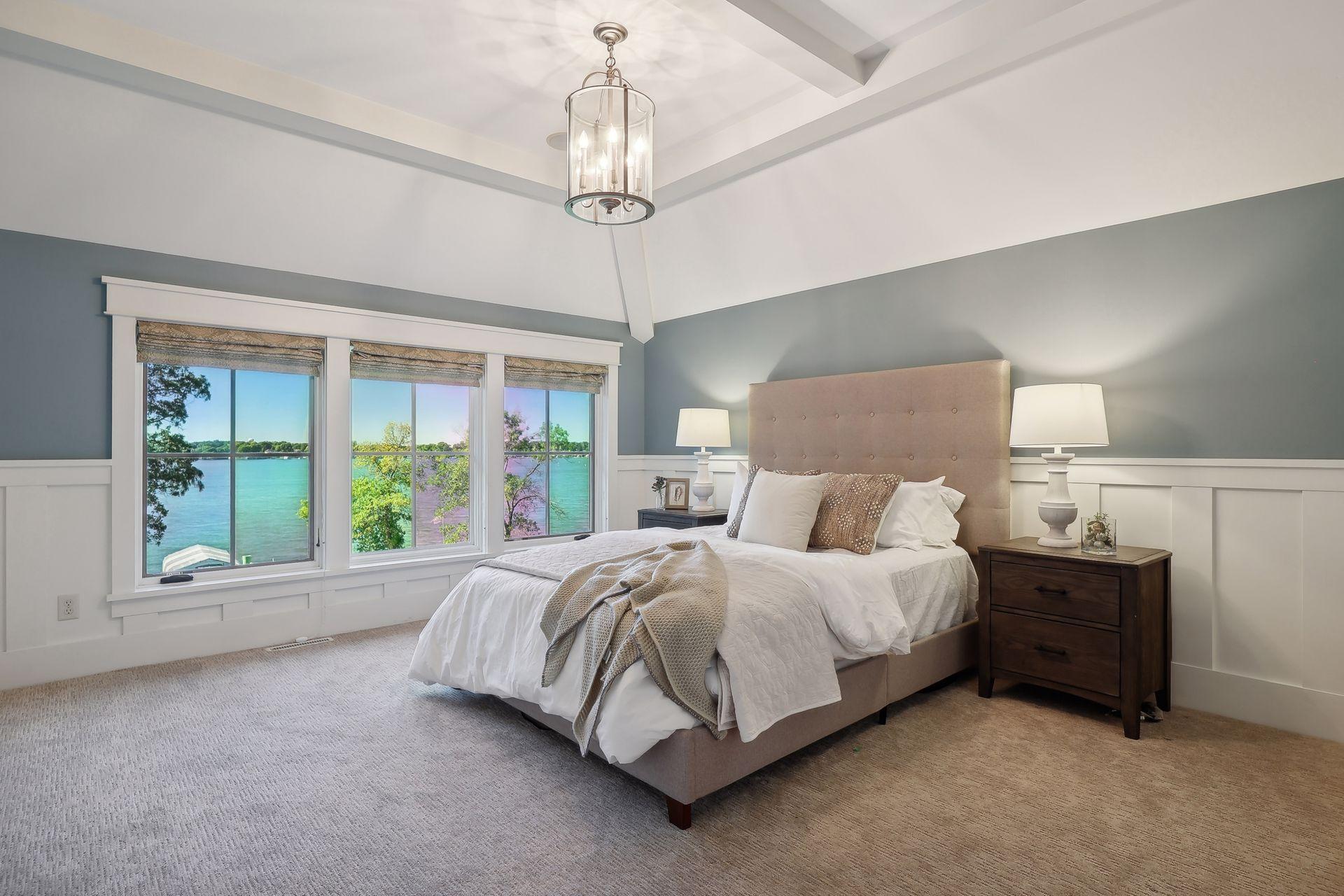 Enjoy a tranquil Primary Suite that allows you to wake every morning to views of Lake Minnetonka.