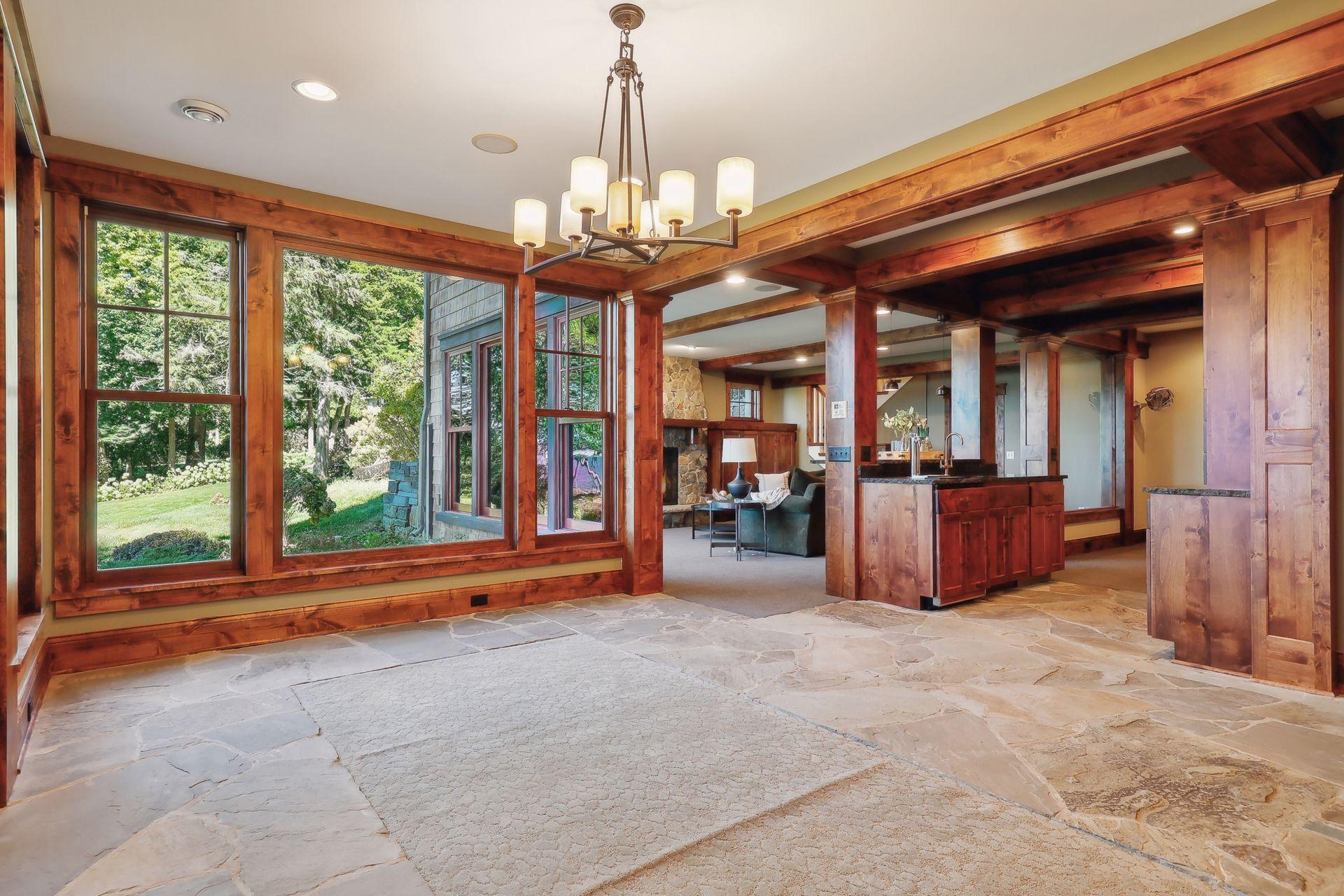 There is even a Billiards Room that is just prepped and ready for your game table.