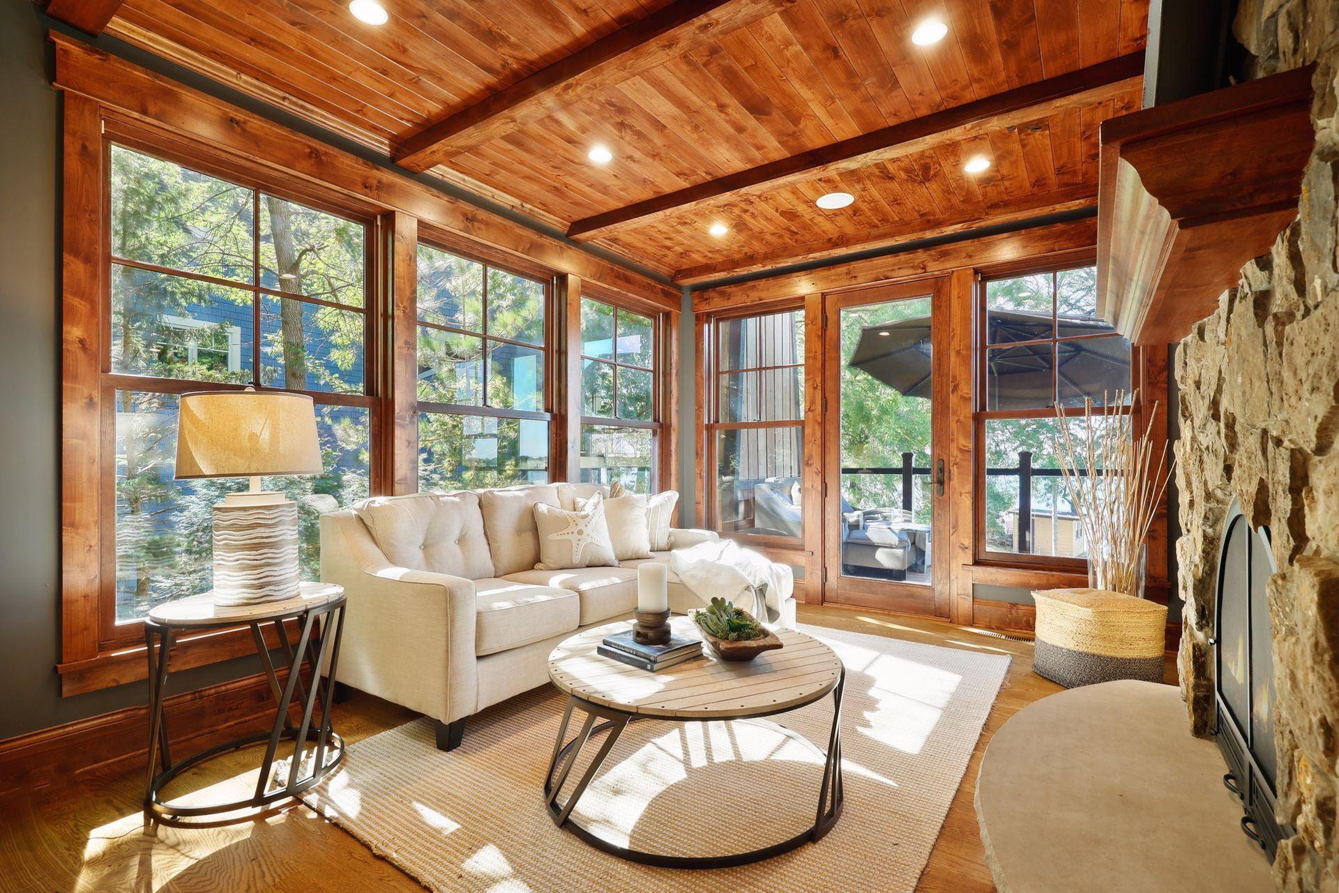 Curl up with your favorite book in the Sunroom.