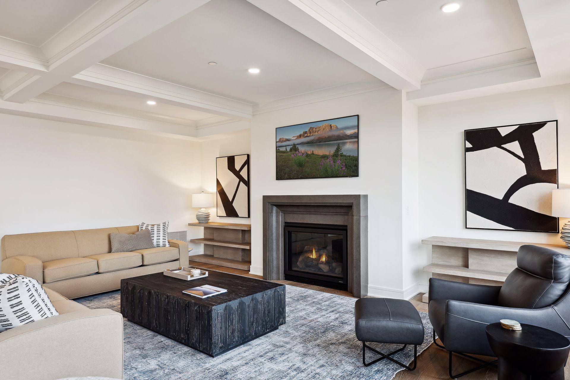 Unit is filled with natural light thanks to the oversized windows throughout