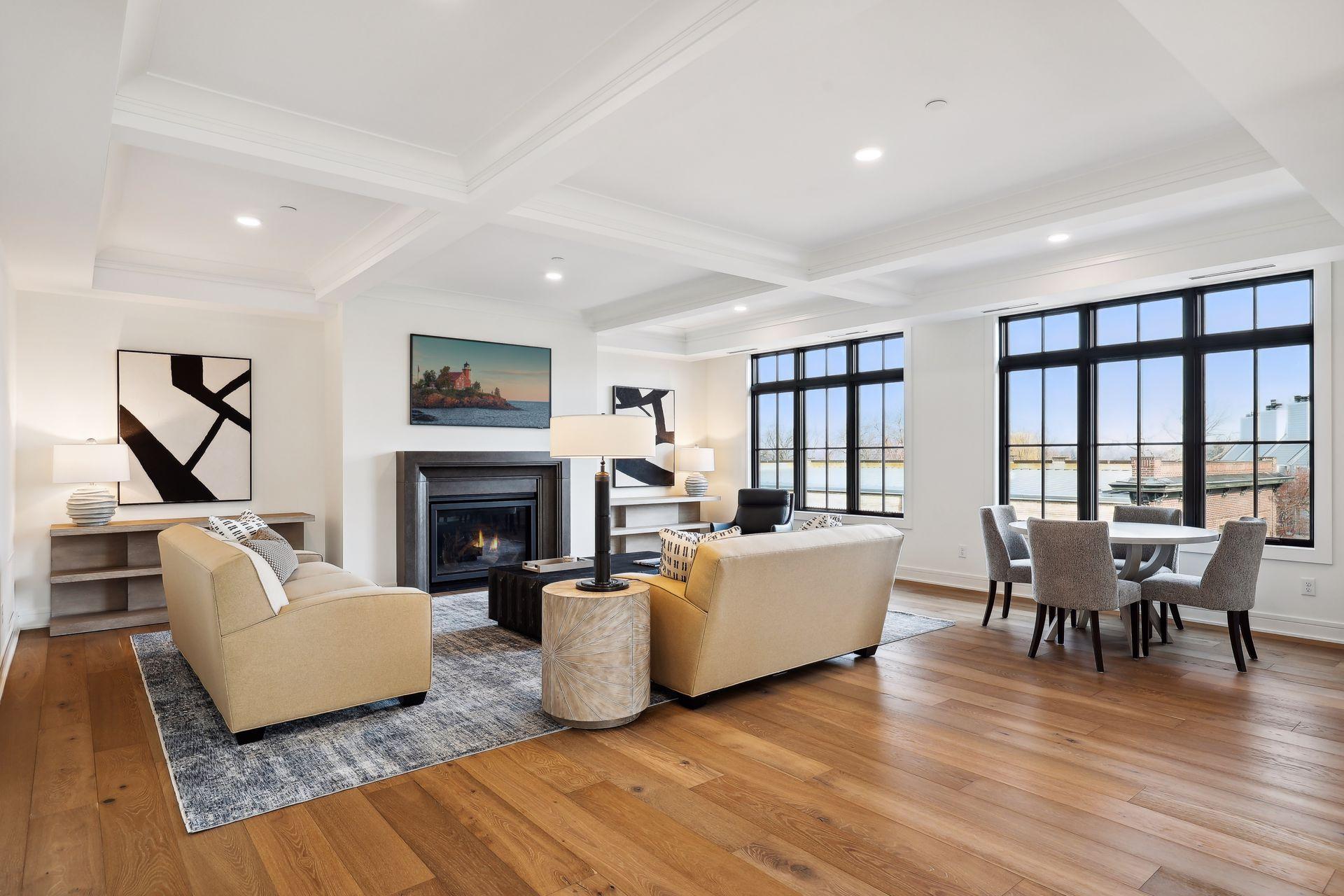 Beautiful hardwood floors throughout the unit