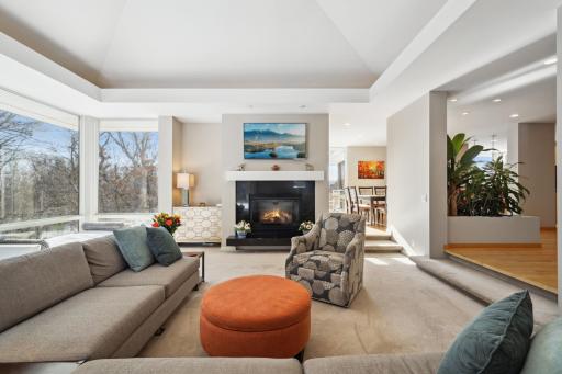 Main Floor Living Room Floor to Ceiling Windows