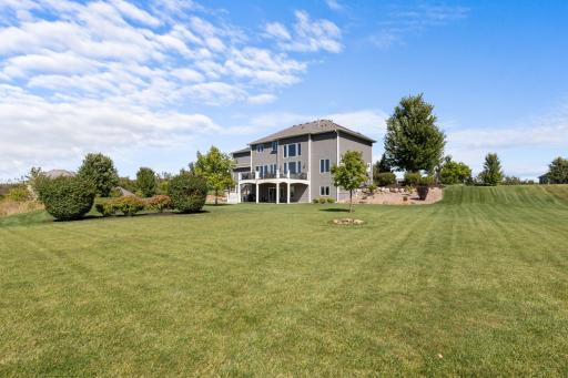 A wonderfully spacious yard offers privacy and solitude
