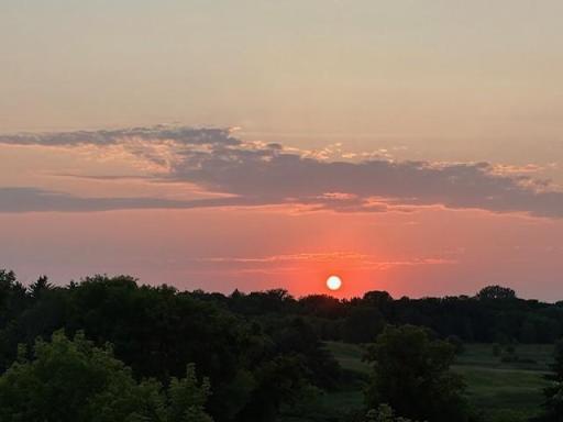 Enjoy the amazing sunsets from the backyard