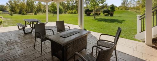Enjoy the shade and panoramic views from the covered patio