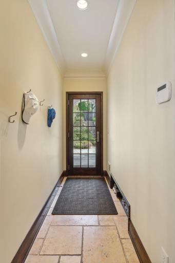 Back entry hall, with coat closet area not shown