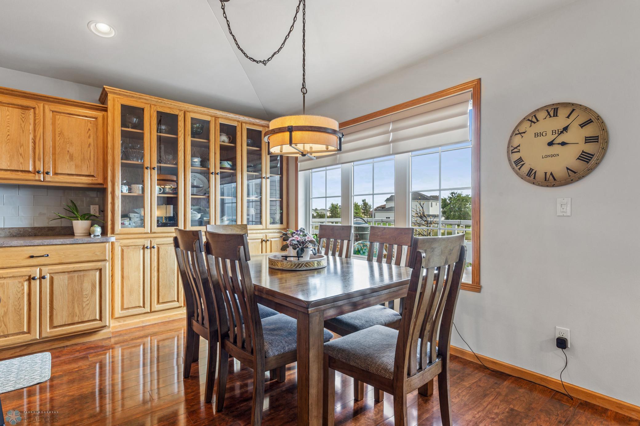 Dining Room with Built-In Hutch