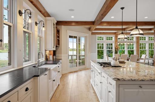 Lutron lighting system throughout offering seamless control to dim most lights.