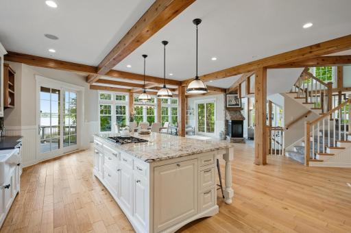 A dream for any culinary enthusiast - open floor plan makes it great for entertaining!
