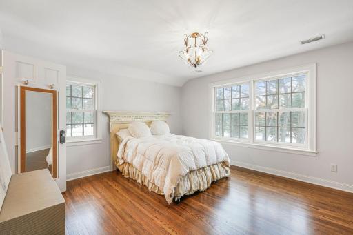 All 4 bedrooms have stunning hardwood floors.