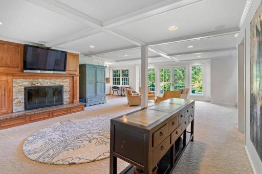 The lower level walkout has so much natural light!