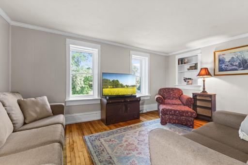 Farmhouse trim surrounding the newer windows has kept the old-world charm feel.