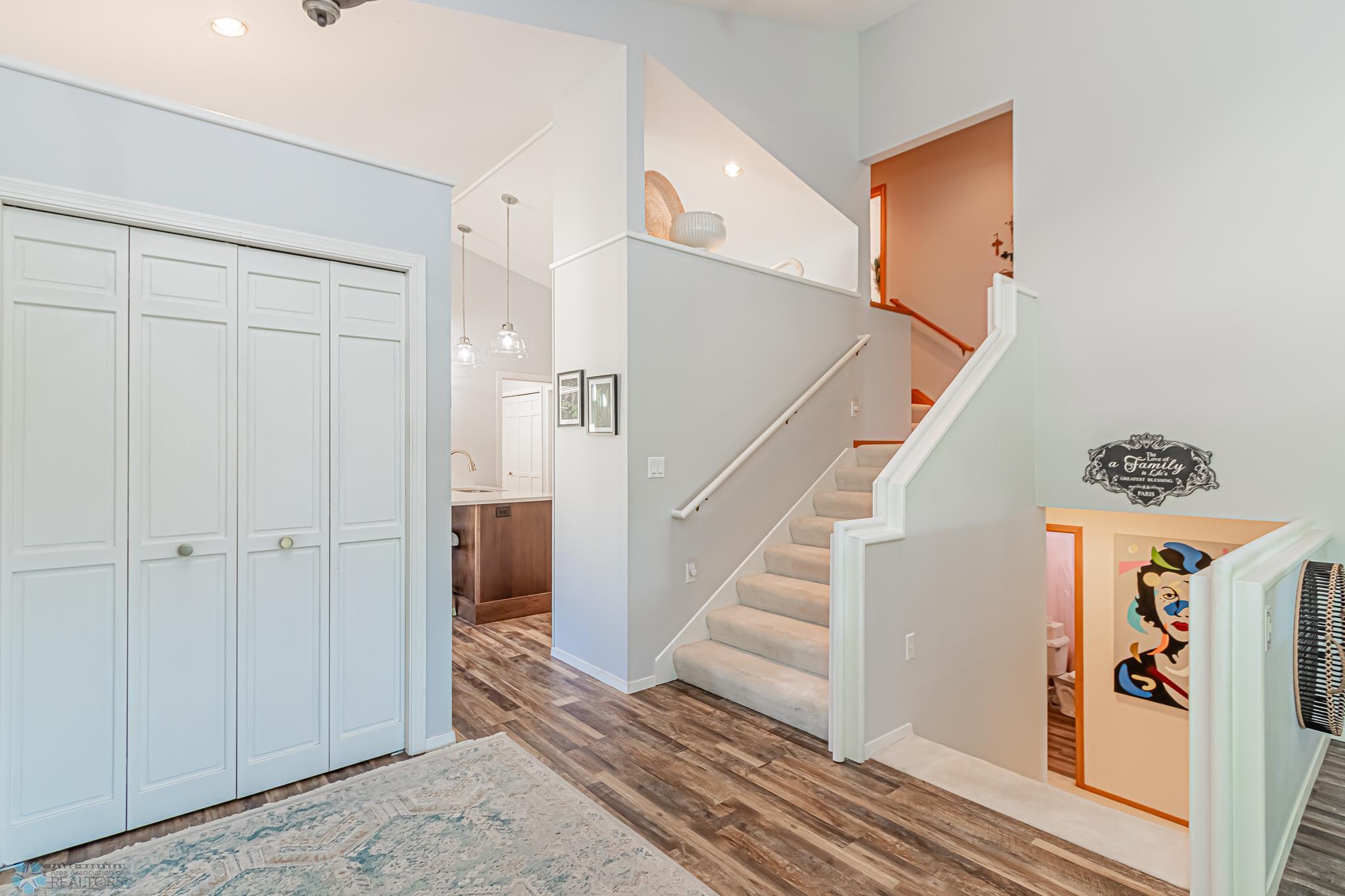 Entrance to Kitchen - steps to upstairs and downstairs
