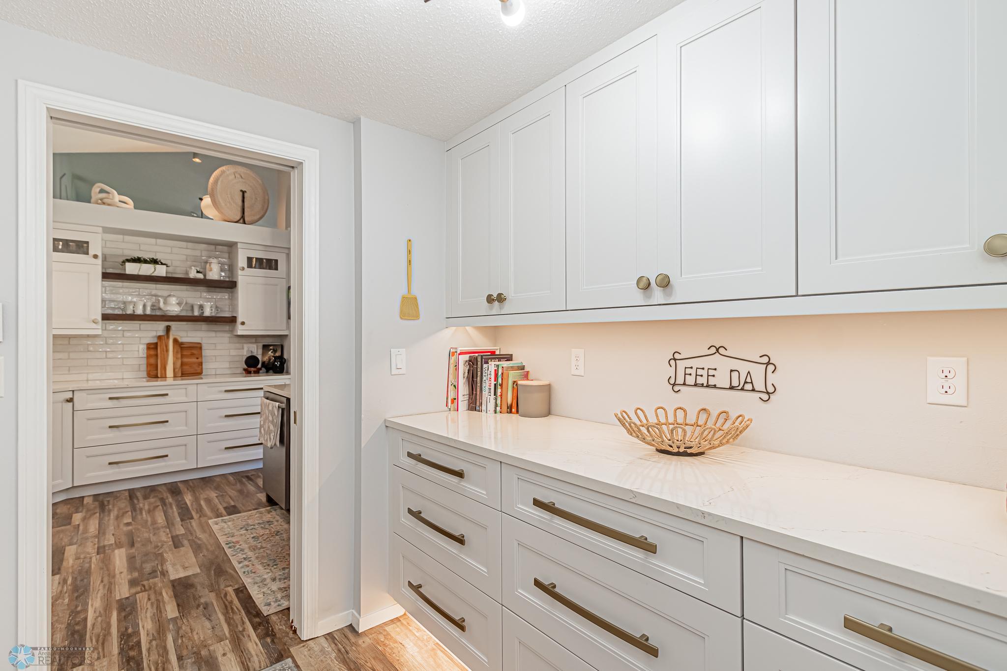 Butler Pantry and view of Kitchen