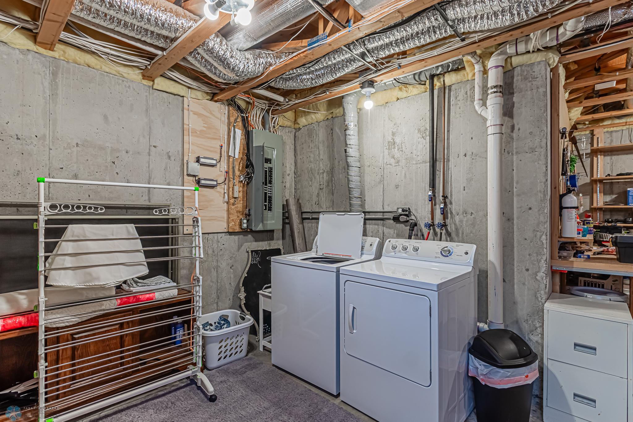 Lower level Laundry area