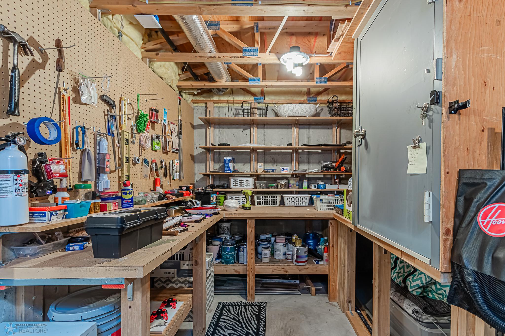 Lower level Workshop area