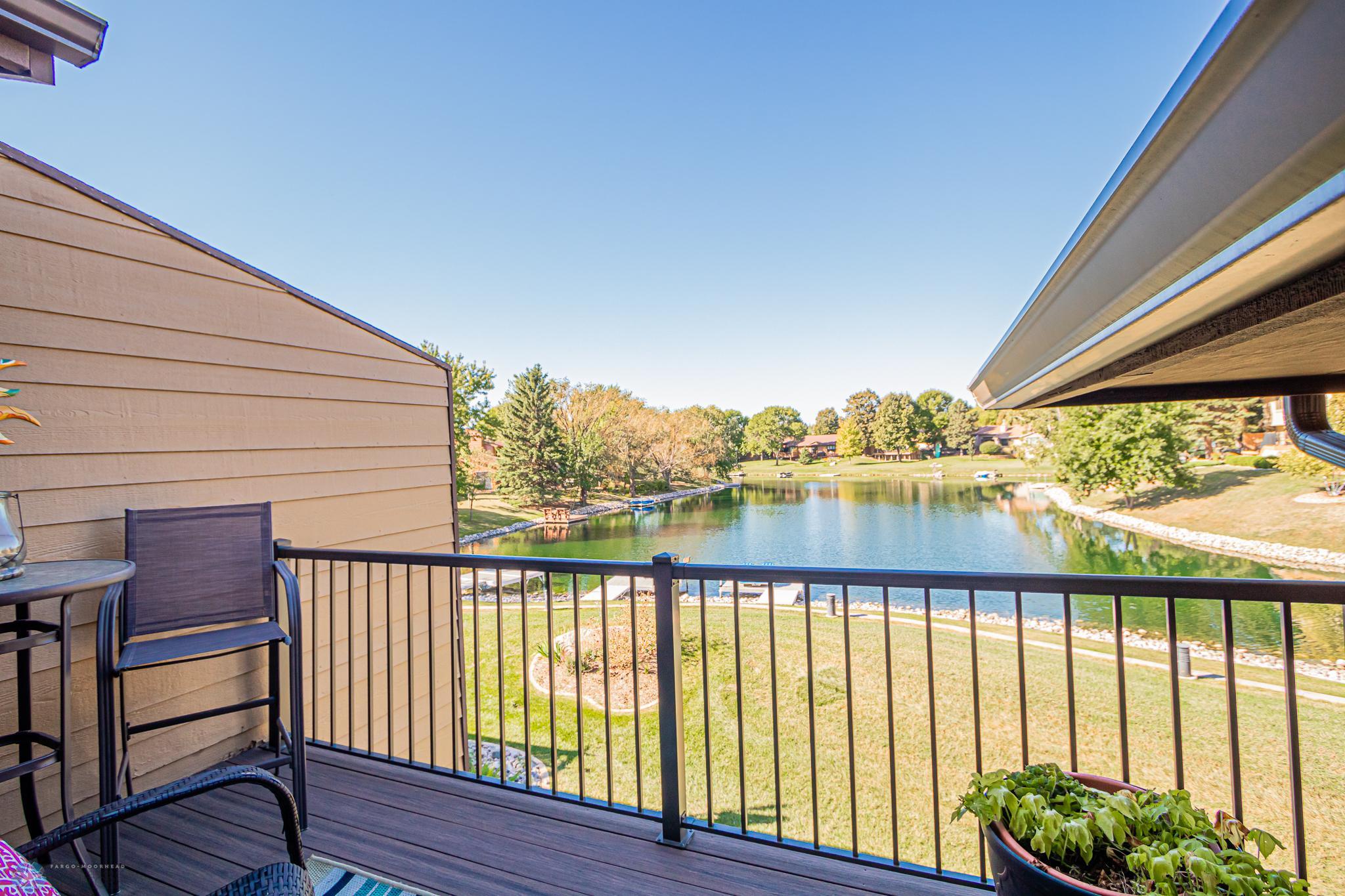 View of Bluemont Lake from Primary bedroom deck