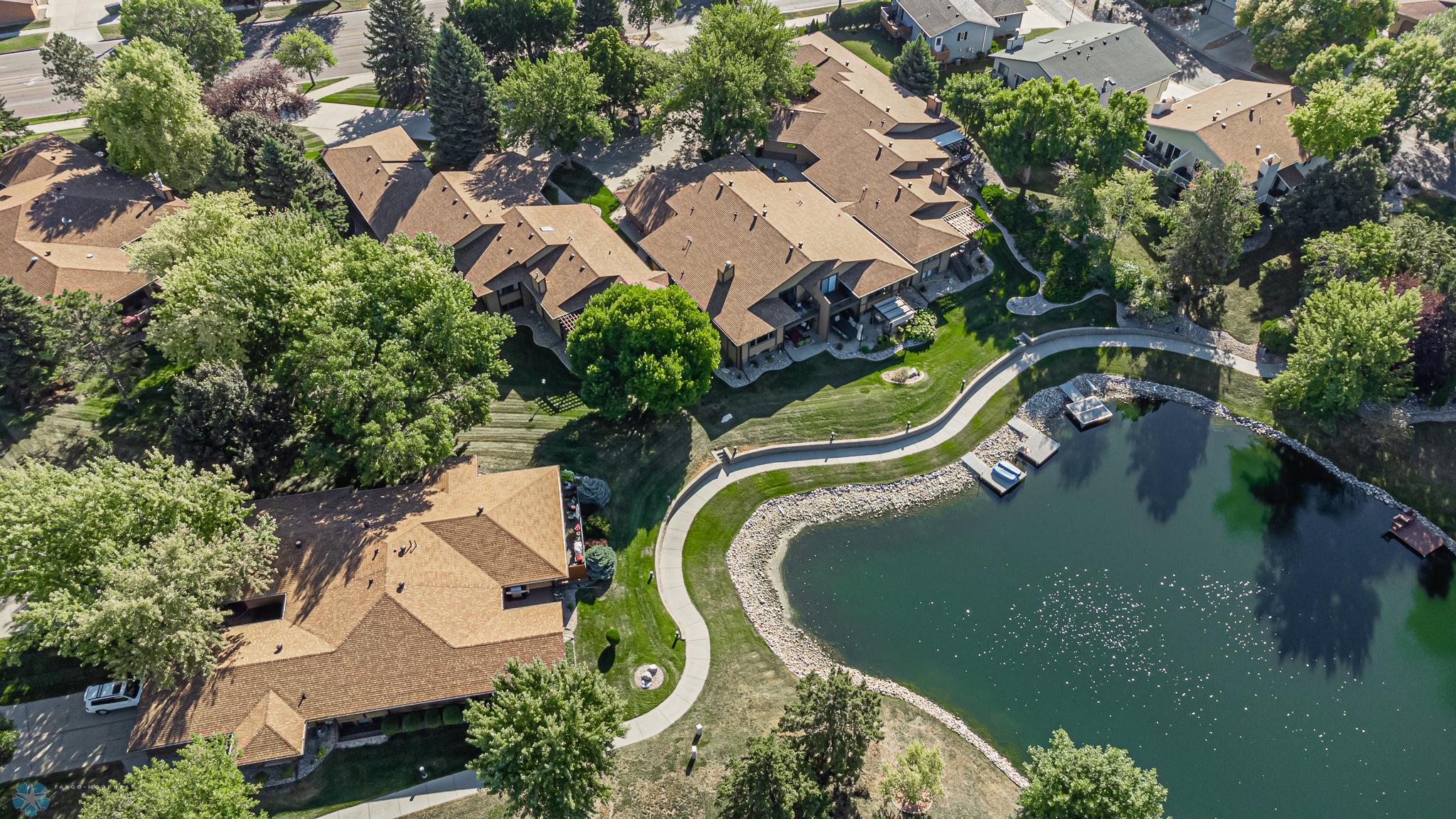Arial view of home