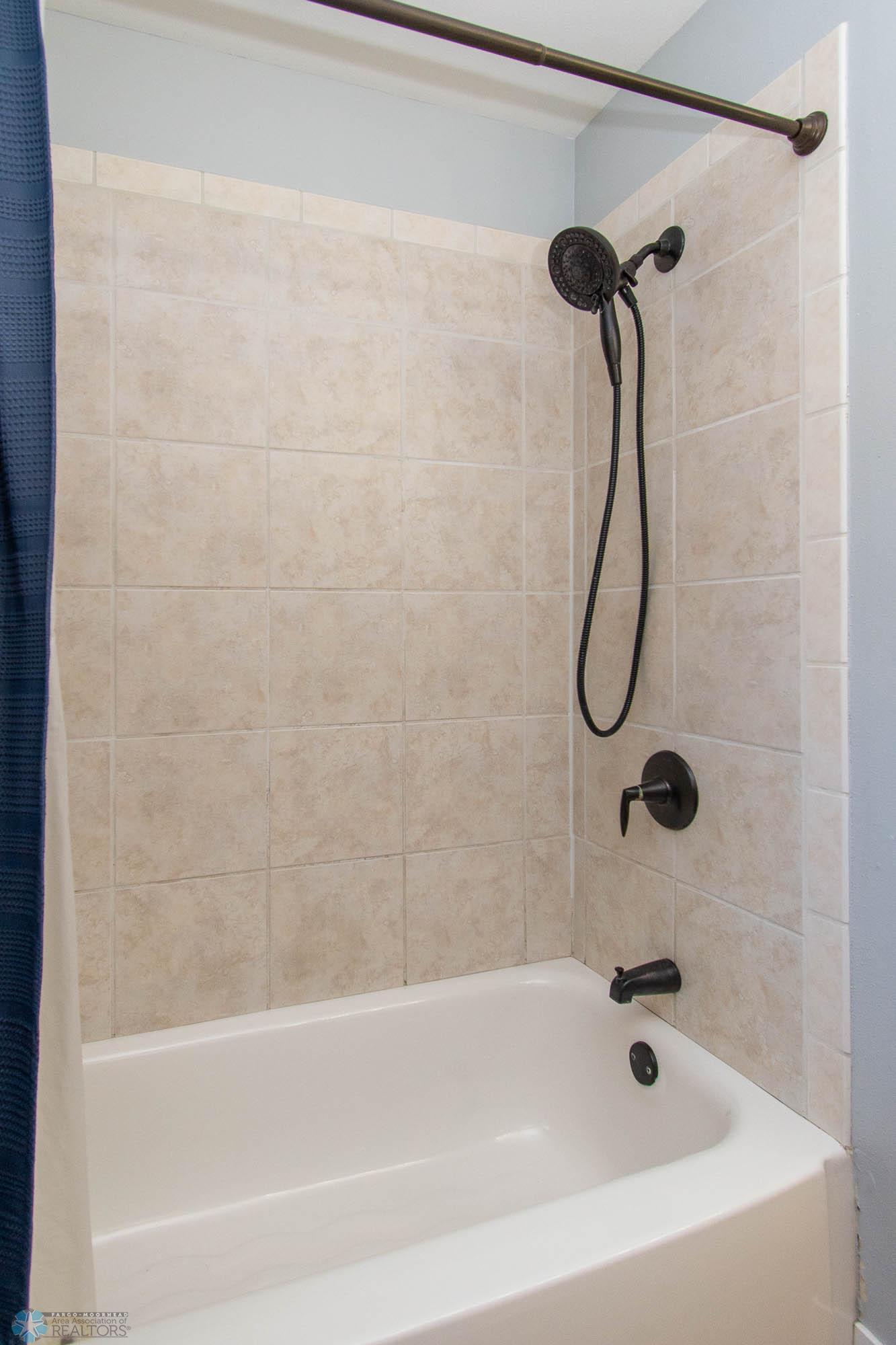 Main Floor Bathroom Tile Shower Surround