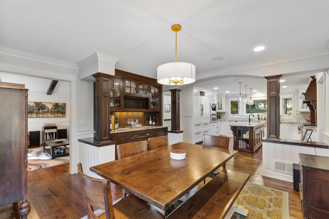 Dining Room with Built-in Bar