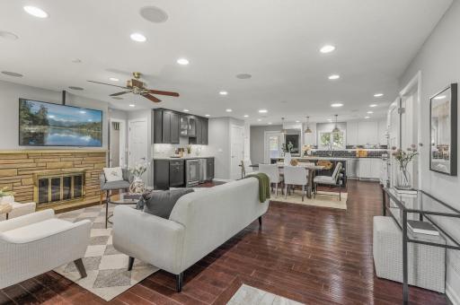 Open Concept Main Level with Gorgeous Hardwood Floors