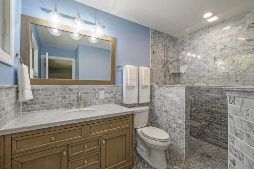 3/4 Private Bathroom for Main Level Bedroom #4 includes In-Floor Heating