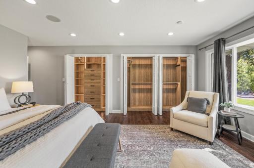 Includes Dual Closets fit with their own Lighting and Wood-Paneled Built-Ins. One of the Drawers even includes a lock for one's valuables.