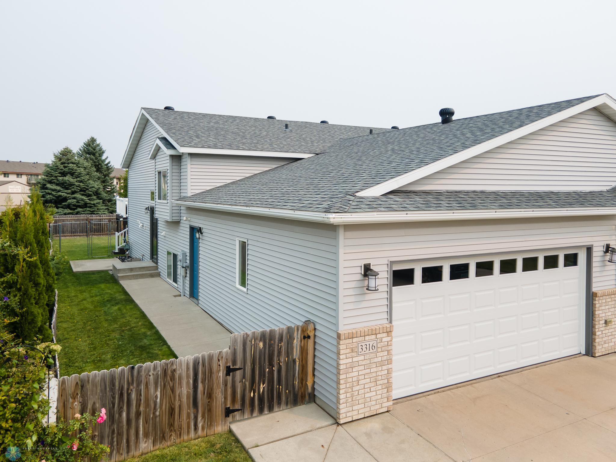Side yard and Entrance