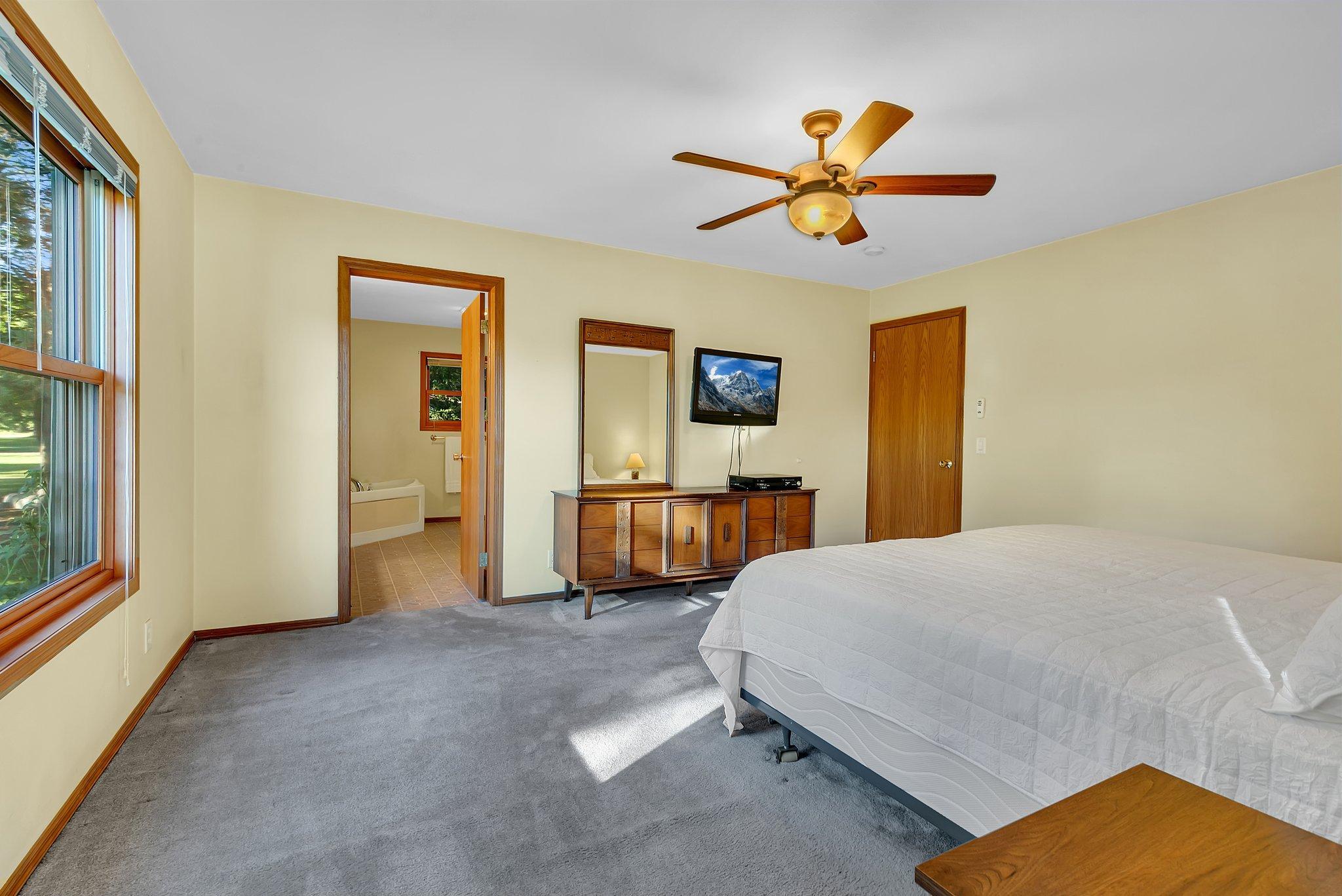 Primary Bedroom with private bathroom.