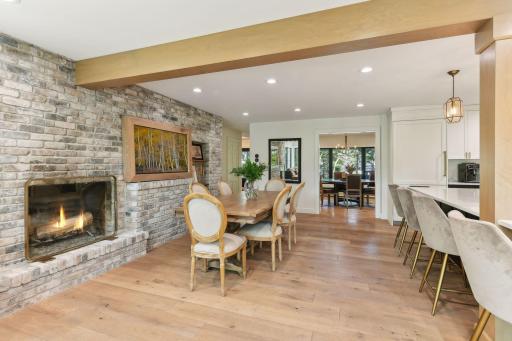 Rustic yet casual makes this dining space perfect and polished!