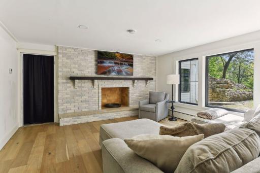 Cozy lower-level family room, complete with a walkout to the backyard for seamless indoor-outdoor living.
