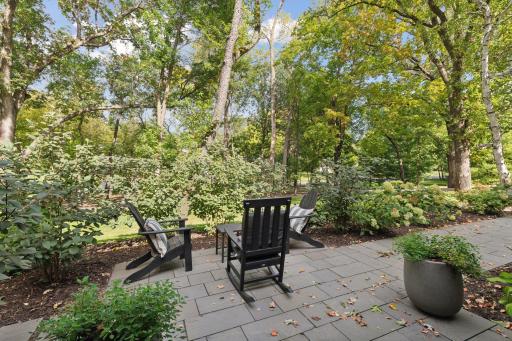Relax and have a glass of wine on the patio.