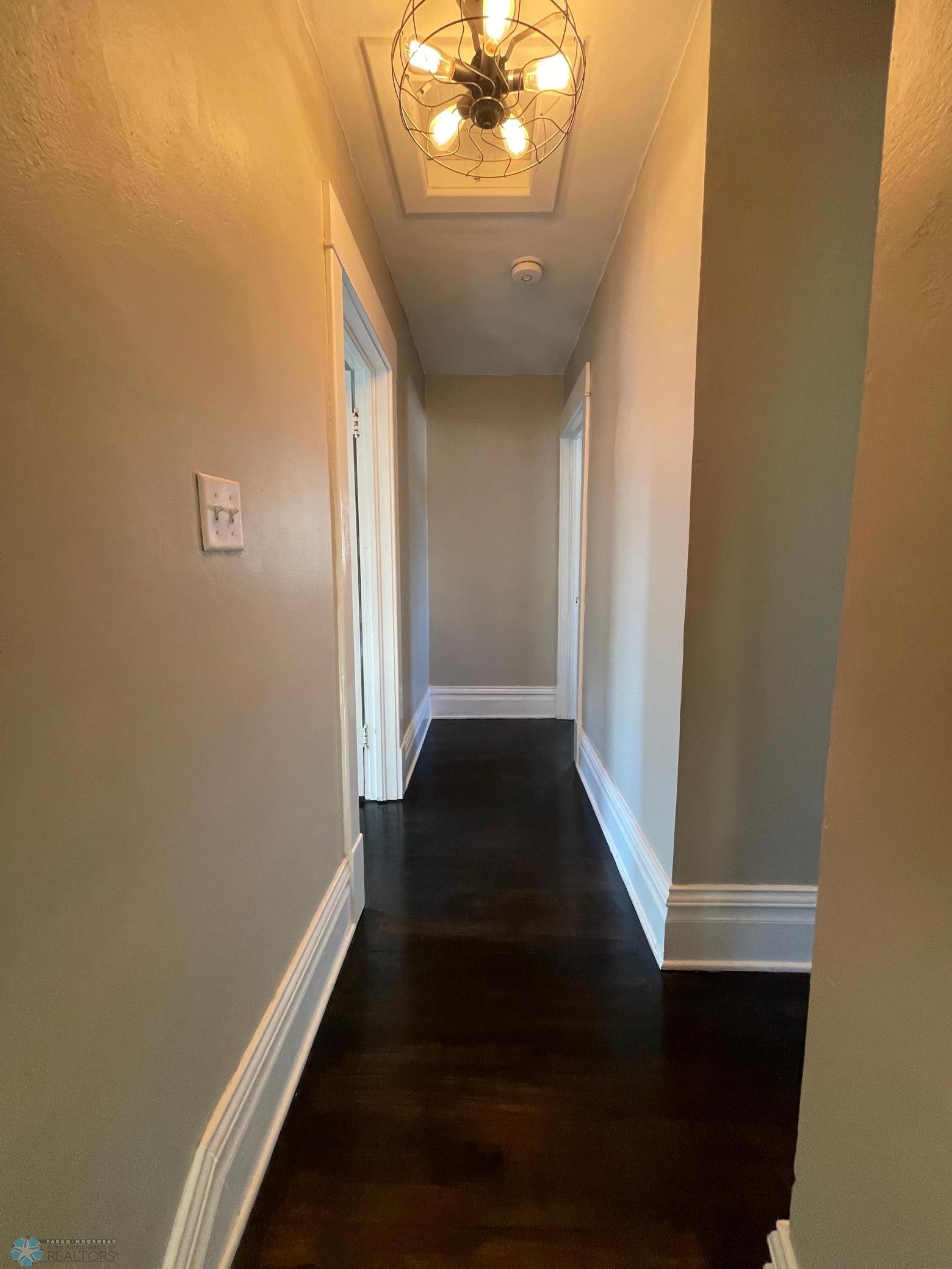 Upstairs: hallway