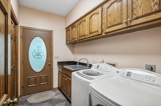 Seperate entrance leads into the laundry room