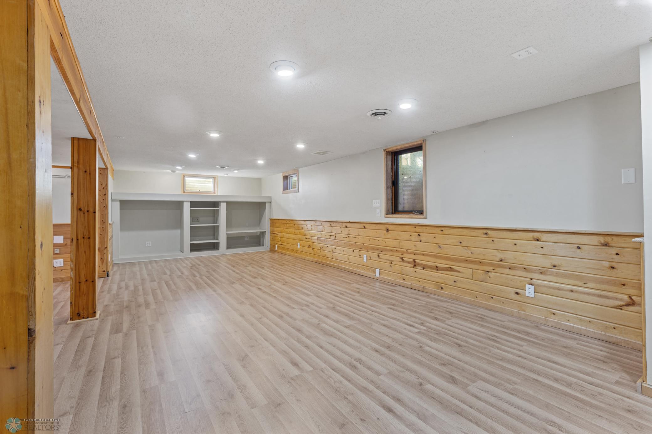 Large family room in basement