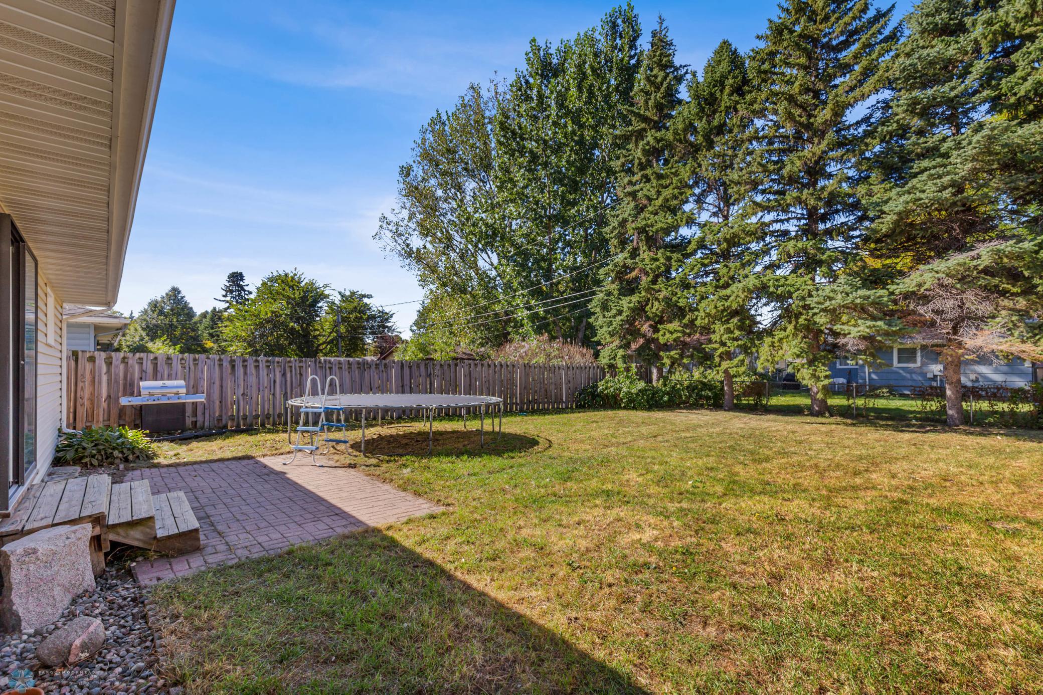 Spacious back yard