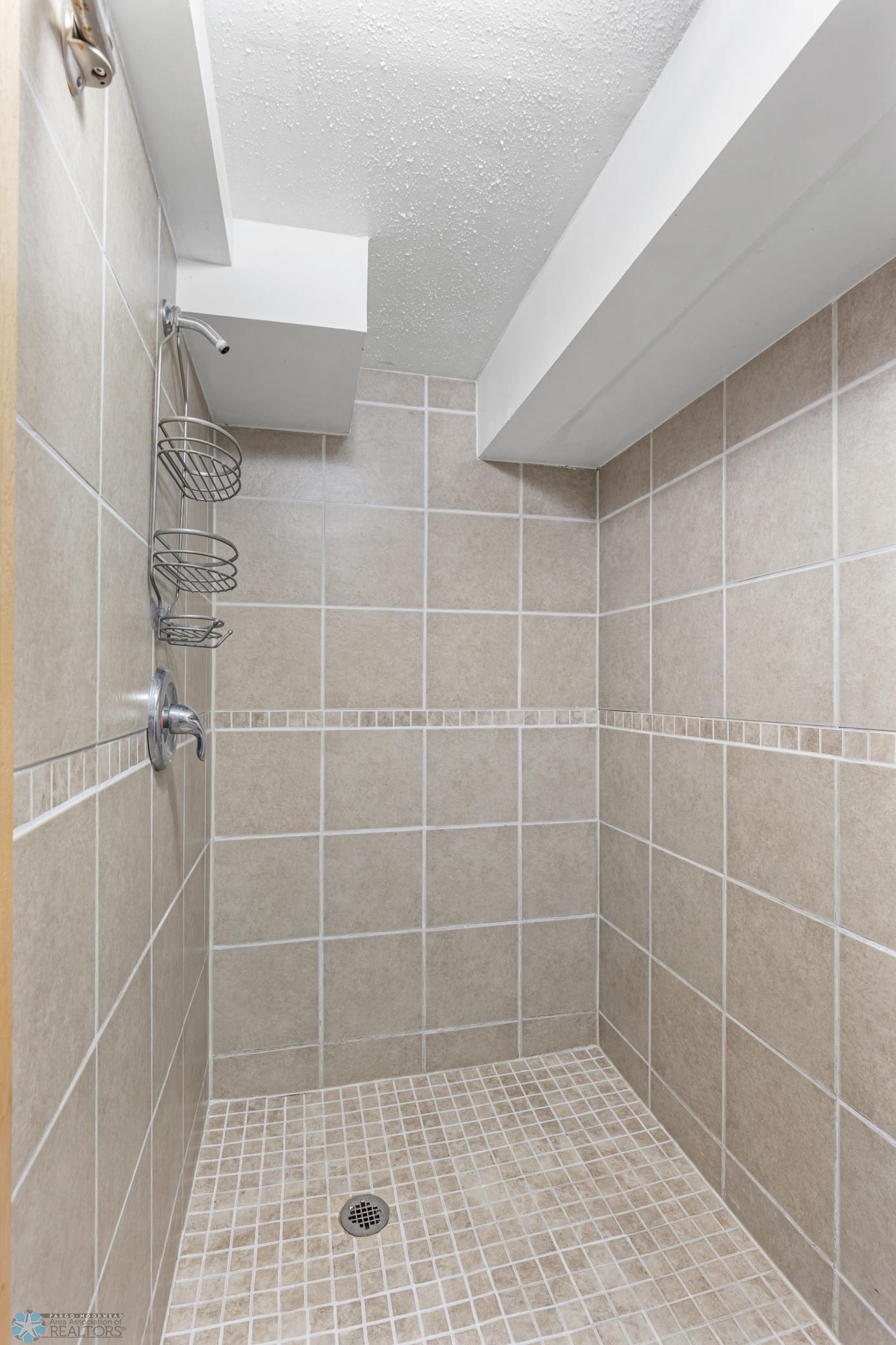 Tiled walk in shower