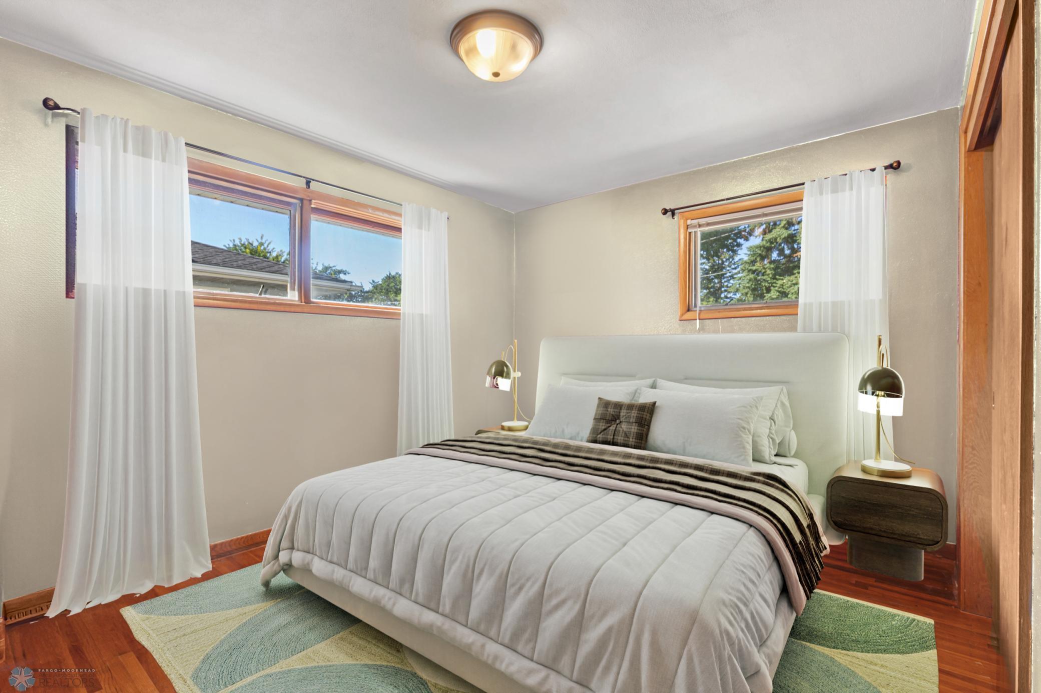 Virtually Staged Primary Bedroom